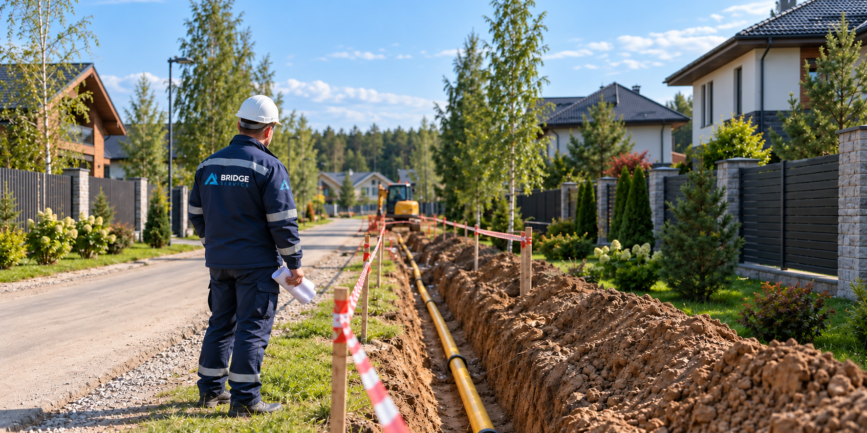 Строительство общей газовой сети в СНТ специалистами Bridge Service
